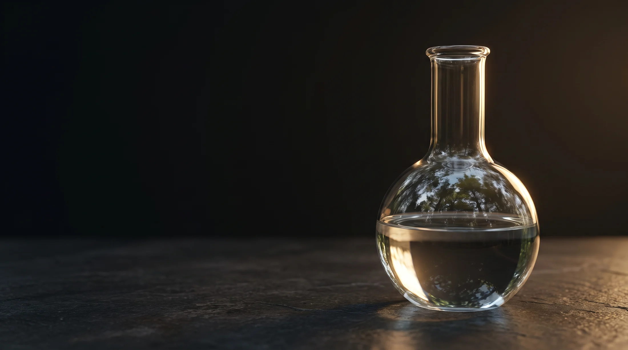 Laboratory glassware representing evidence-led formulation