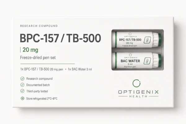 bpc 157 tb 500 pen BPC-157 / TB-500 Freeze-Dried · Optigenix Health Size:16 oz Vitamin B12, & Shots Auto Tag - Recovery