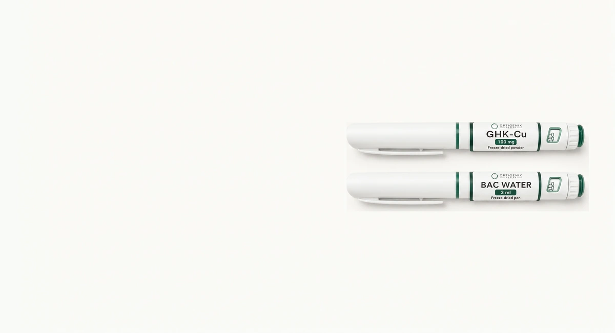 GHK-Cu 100mg freeze-dried pen and BAC water pen composition